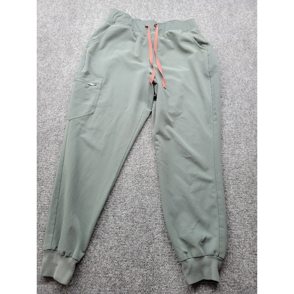 FIGS HW Zamora Jogger Scrub Pants Sage Green Large W22SW2012 High Waist